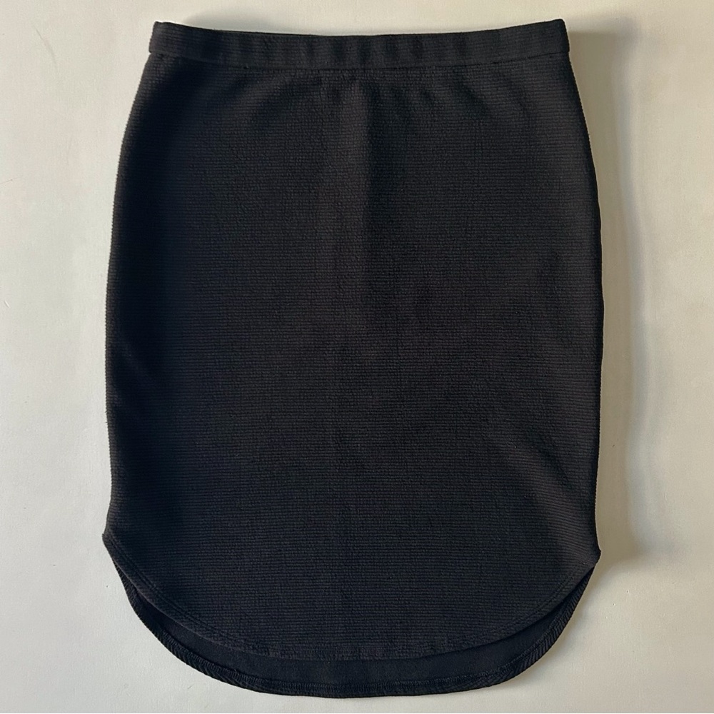 Banana Republic Black Ribbed Pencil Skirt Fall/Winter Workwear Trend Size XS
